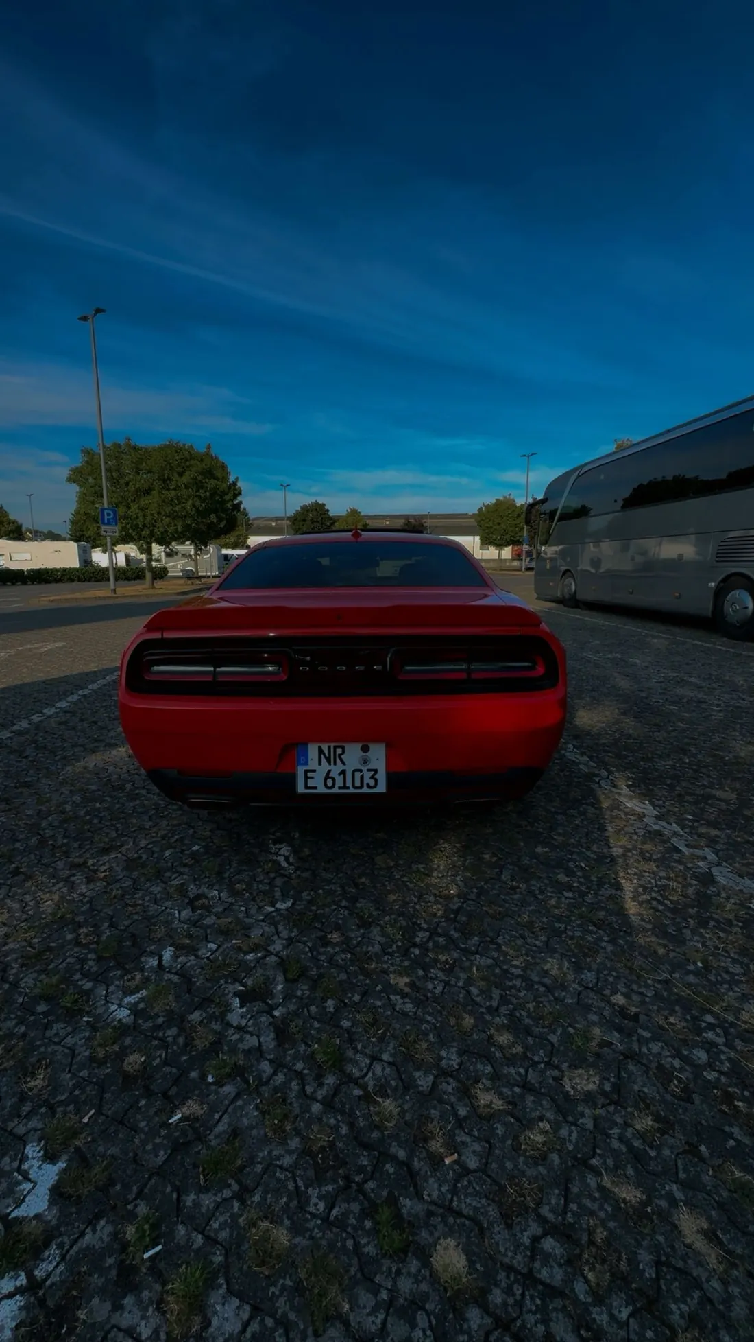 Heckansicht Dodge Challenger R/T